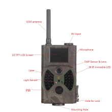 Антенна камера 12mp инфракрасного ночного видения Охота камера GSM MMS-сообщения GPRS по электронной почте/SMS черный ИК